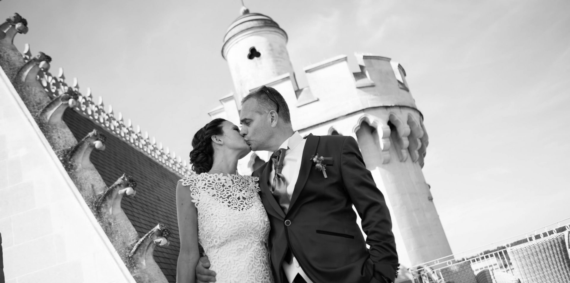 joli mariage naturel dans un chateau